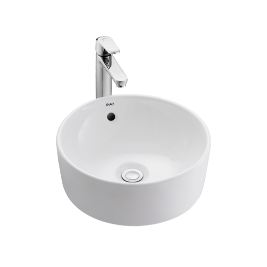 Chậu Rửa Lavabo Inax AL-295V Đặt Bàn Tròn Aqua Ceramic