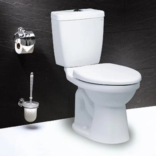 Bàn Cầu CAESAR CDS1325 Thùng T1225 2 Nhấn Nắp Êm