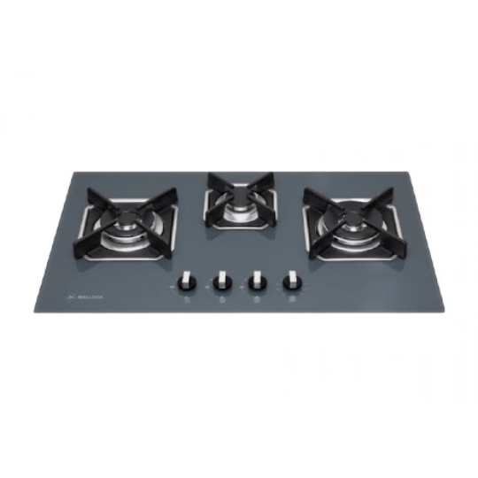 Bếp Gas Malloca AS 9603DG Mặt Kính 3 Bếp
