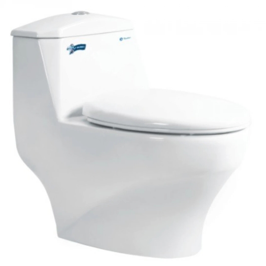 Bồn Cầu Thiên Thanh Plannet CK 38 1 Khối Xả Nhấn