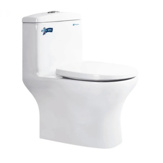Bồn Cầu Thiên Thanh River CK 69 Toilet 1 Khối Xả Nhấn