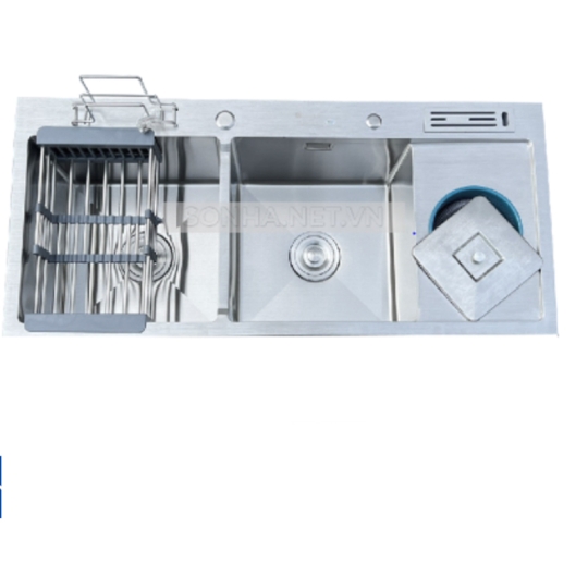 Chậu rửa bát inox 2 ngăn Pramie CP-1020 - Hàng chính hãng