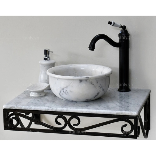 Chậu Rửa Mặt Lavabo Kanly MAR63V Đá Tự Nhiên