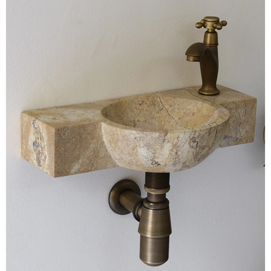 Chậu Rửa Mặt Lavabo Kanly MAR6M4V Treo Tường Đá Tự Nhiên