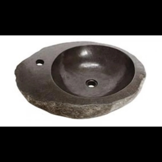 Chậu Rửa Mặt Lavabo Kanly MAR15HI Đặt Bàn Đá Cuội Tự Nhiên