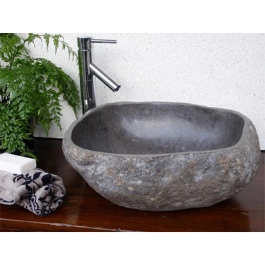 Lavabo Đặt Bàn Kanly MAR15i Đá Cuội 450x150 mm