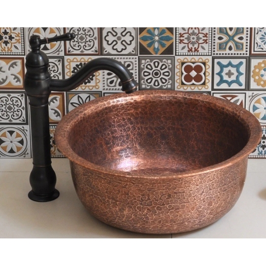 Chậu Lavabo Kanly RSC315V Đặt Bàn Bề Mặt Kiểu Đồng Cổ 400x160mm