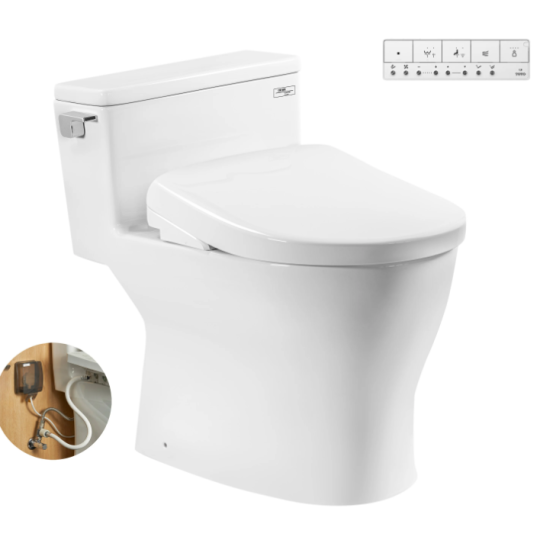 Bàn cầu 1 khối kèm nắp rửa điện tử WASHLET dòng S7 – TCF47360GAA MS188VKW23/T53P100VR