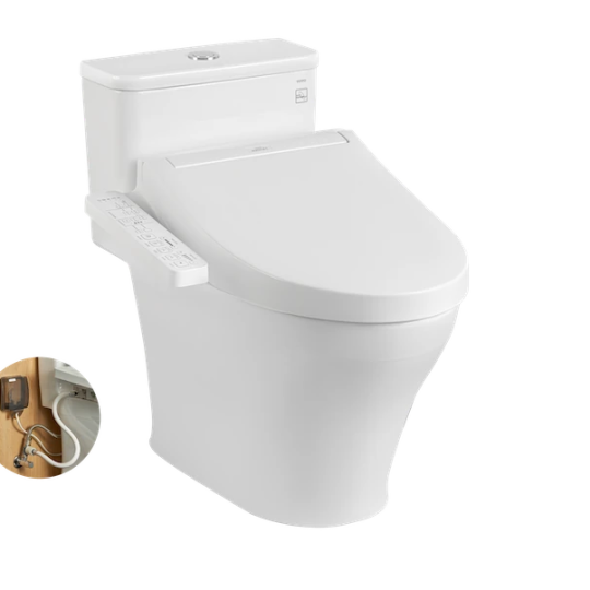 Bàn cầu một khối kèm nắp rửa điện tử WASHLET dòng C2 – TCF23410AAA MS857DW16