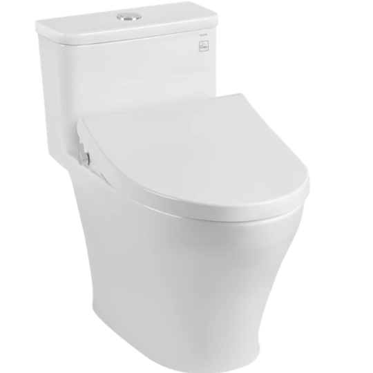 Bàn cầu một khối kèm nắp rửa cơ ECOWASHER MS857DE4