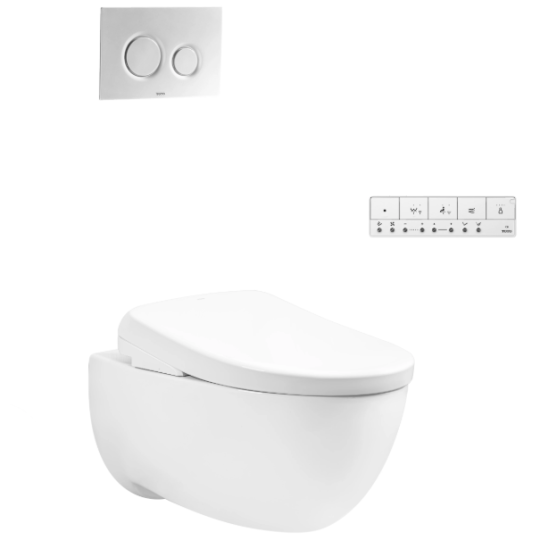 Bàn cầu treo tường kết hợp nắp rửa điện tử WASHLET dòng S7 – TCF47360GAA CW812REA/TCF47360GAA/WH172AAT/TCA546/MB174P#SS