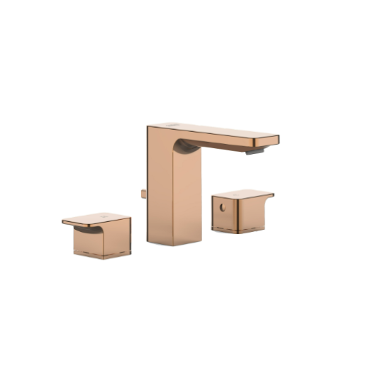 Vòi chậu 3 lỗ nóng lạnh Acacia Evolution Màu Vàng Hồng