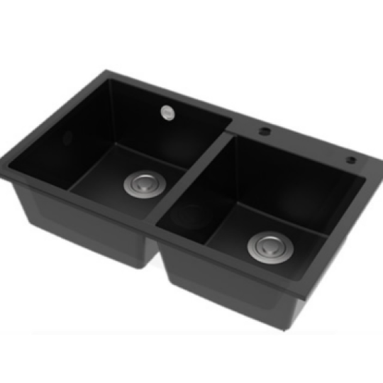 Chậu rửa chén đôi 820mm American Standard FFASX902 màu đen