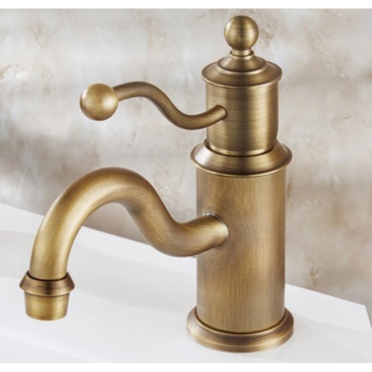 Vòi Lavabo Kanly GCV08 Nóng Lạnh Tay Nắm Cách Điệu Cổ Điển