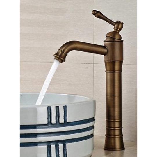 Vòi Lavabo Kanly GCA13 Nóng Lạnh Bằng Đồng Cổ Điển