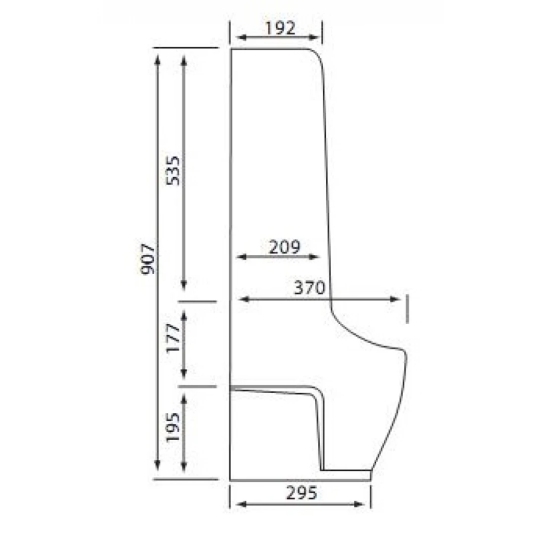 Bồn Tiểu Nam Viglacera BS604 Đặt Sàn
