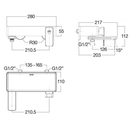 Vòi Sen Tắm Nóng Lạnh American Standard WF-1311 Acacia Evolution