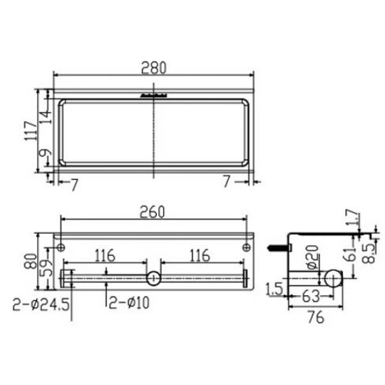 Móc Giấy Vệ Sinh American Standard WF-1499 Concept Tròn Đôi