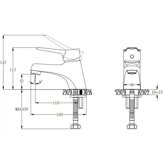 Vòi Lavabo Caesar B111C Lạnh
