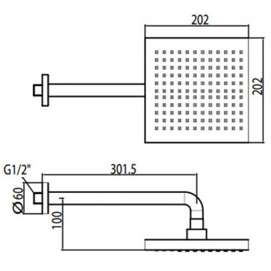 Bát Sen American Standard WF-9052 Vuông