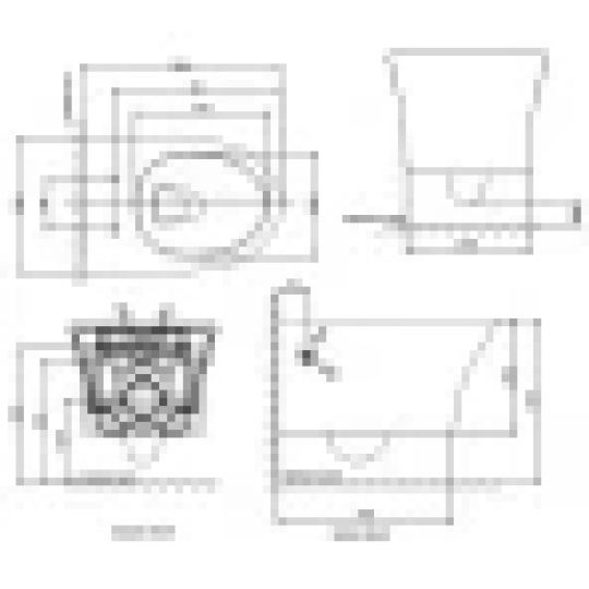 Bồn Cầu American Standard WP-2140 WP-C119S G3004A M11785 Treo Tường