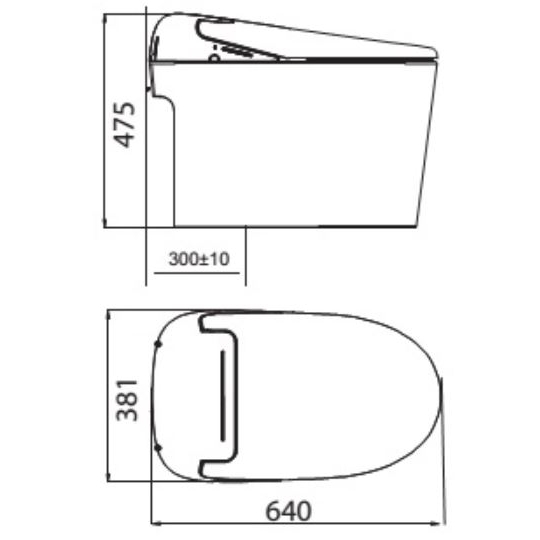 Bồn Cầu Thông Minh Viglacera V97.WB