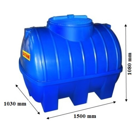 Bồn Nước Nhựa Đại Thành Thế Hệ Mới 1000L Ngang