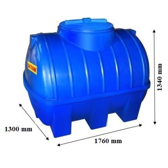 Bồn Nước Nhựa Đại Thành Thế Hệ Mới 2000L Ngang