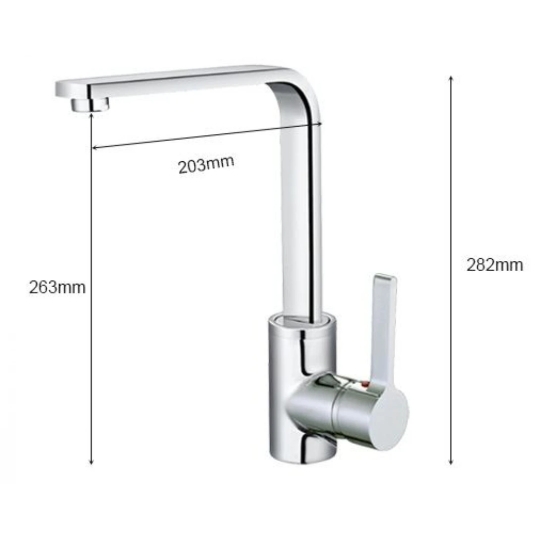 Vòi Bếp CAESAR K665C Nóng Lạnh Gắn Chậu Inox