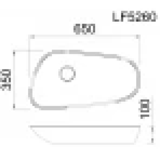 Chậu Rửa Mặt Lavabo Caesar LF5260 Đặt Bàn