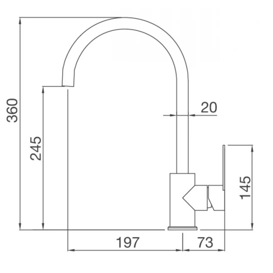 Vòi Bếp Malloca MF-062 Nóng Lạnh