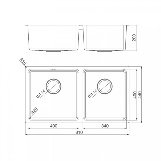 Chậu Rửa Chén Malloca MS 6081 Inox 304