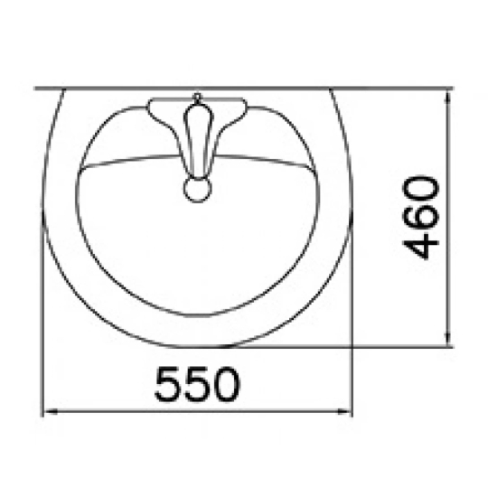 Chậu Rửa Lavabo Treo Tường CAESAR L2220