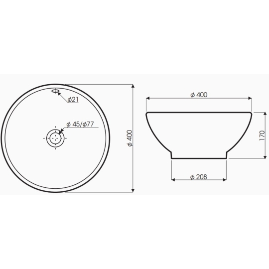 Chậu Rửa Mặt Lavabo Thiên Thanh LD02 Đặt Bàn