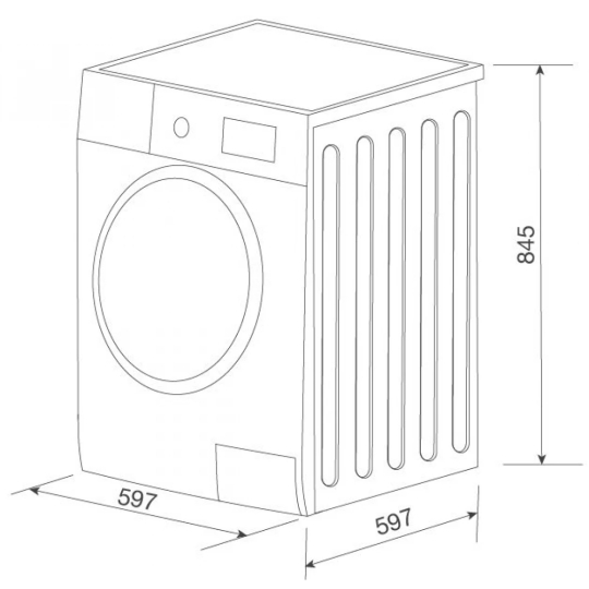 Máy Giặt Malloca MWM-T1510BL Lồng Ngang 10Kg