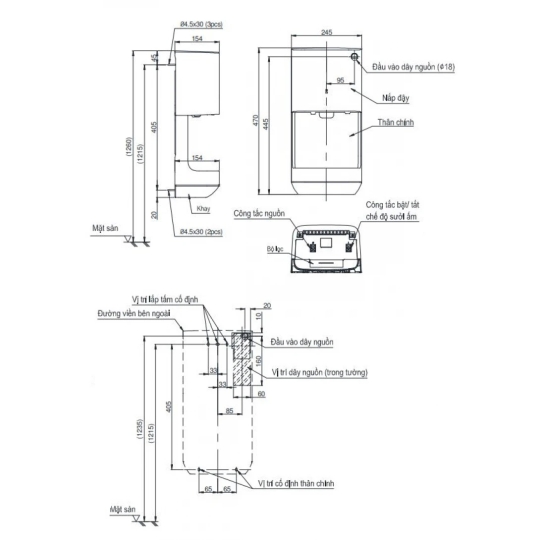 Máy Sấy Tay TOTO TYC322W