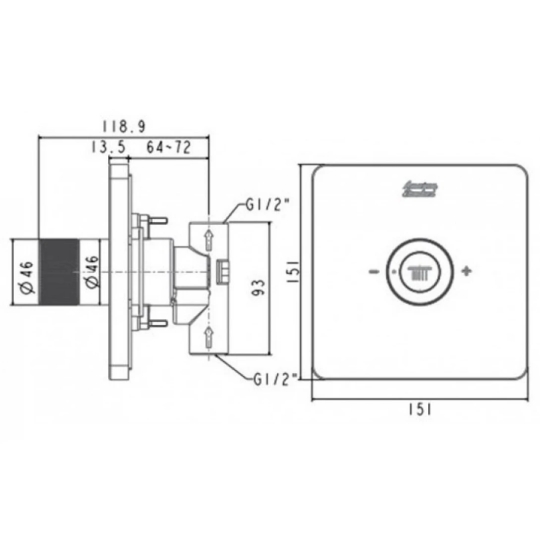 Nút Điều Chỉnh Đầu Sen American Standard FFAS0926MB EasySET Màu Đen