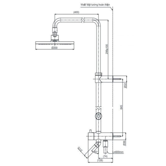 Thân Sen Cây TOTO TBW07005A Bát Tròn 200mm