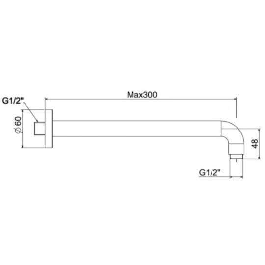 Thanh Nối Bát Sen American Standard FFAS9909 Gắn Tường