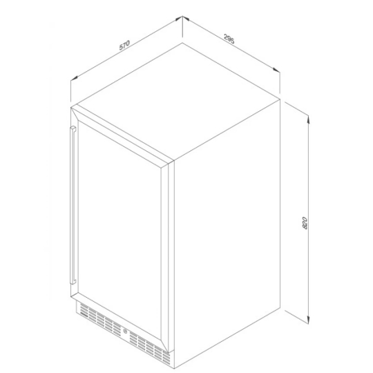 Tủ Rượu Malloca MWC-20BG Độc Lập 50L