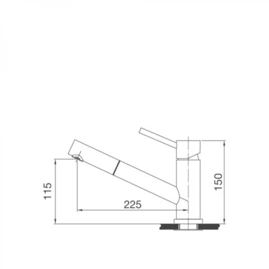 Vòi Bếp Rút Dây Malloca K110-SS Nóng Lạnh Inox