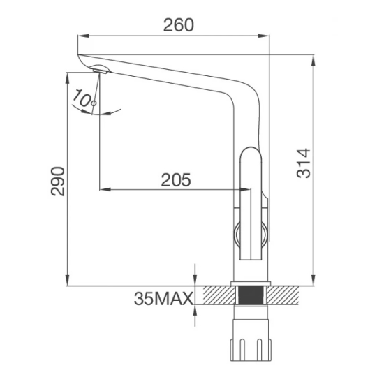 Vòi Bếp Malloca K275C Nóng Lạnh