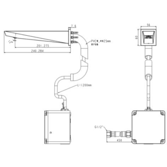 Vòi Lavabo American Standard WF-8511.DC Cảm Ứng Pin Gắn Tường