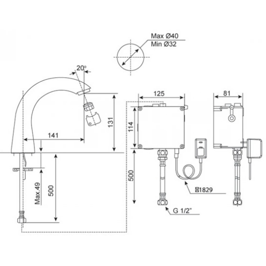 Vòi Lavabo American Standard WF-8805 Cảm Ứng