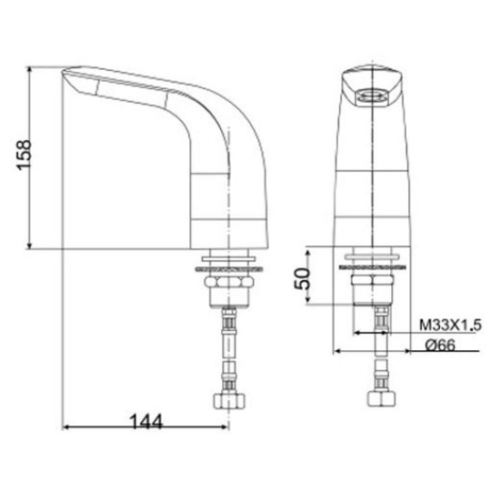 Vòi Lavabo American Standard WF-8831 Selectronic Cảm Ứng PIN