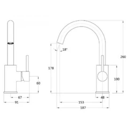Vòi Lavabo Nóng Lạnh - B530CU