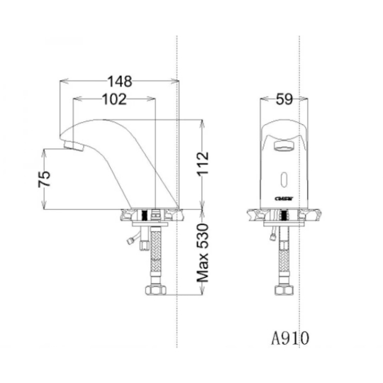Vòi Cảm Ứng Lavabo CAESAR A910