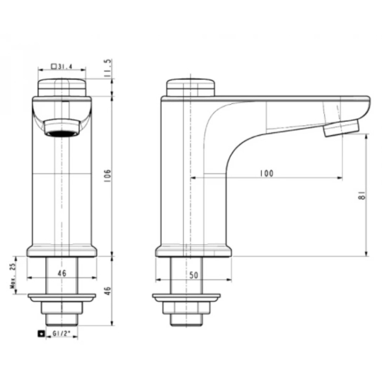 Vòi Lavabo American Standard Gala WF-T823 Nước Lạnh
