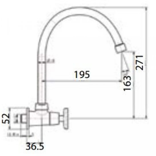 Vòi Bếp Lạnh American Standard WF-T707
