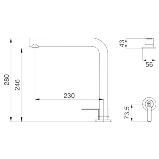 Vòi Rửa Chén Bát Malloca K501B Nóng Lạnh Đa Năng
